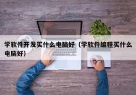 学软件开发买什么电脑好（学软件编程买什么电脑好）