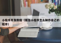 小程序开发教程（微信小程序怎么制作自己的程序）