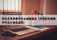 软件开发需要学什么编程语言（开发软件需要学什么计算机语言）