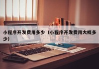 小程序开发费用多少（小程序开发费用大概多少）